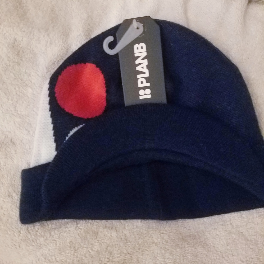Plan B Skateboarding fitted Knit Visor Beanie